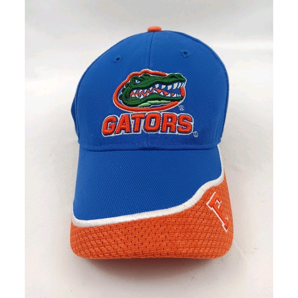 NCAA Florida Gators Blue Orange Embroidered Adjustable Cap Hat Women's One‎ Size